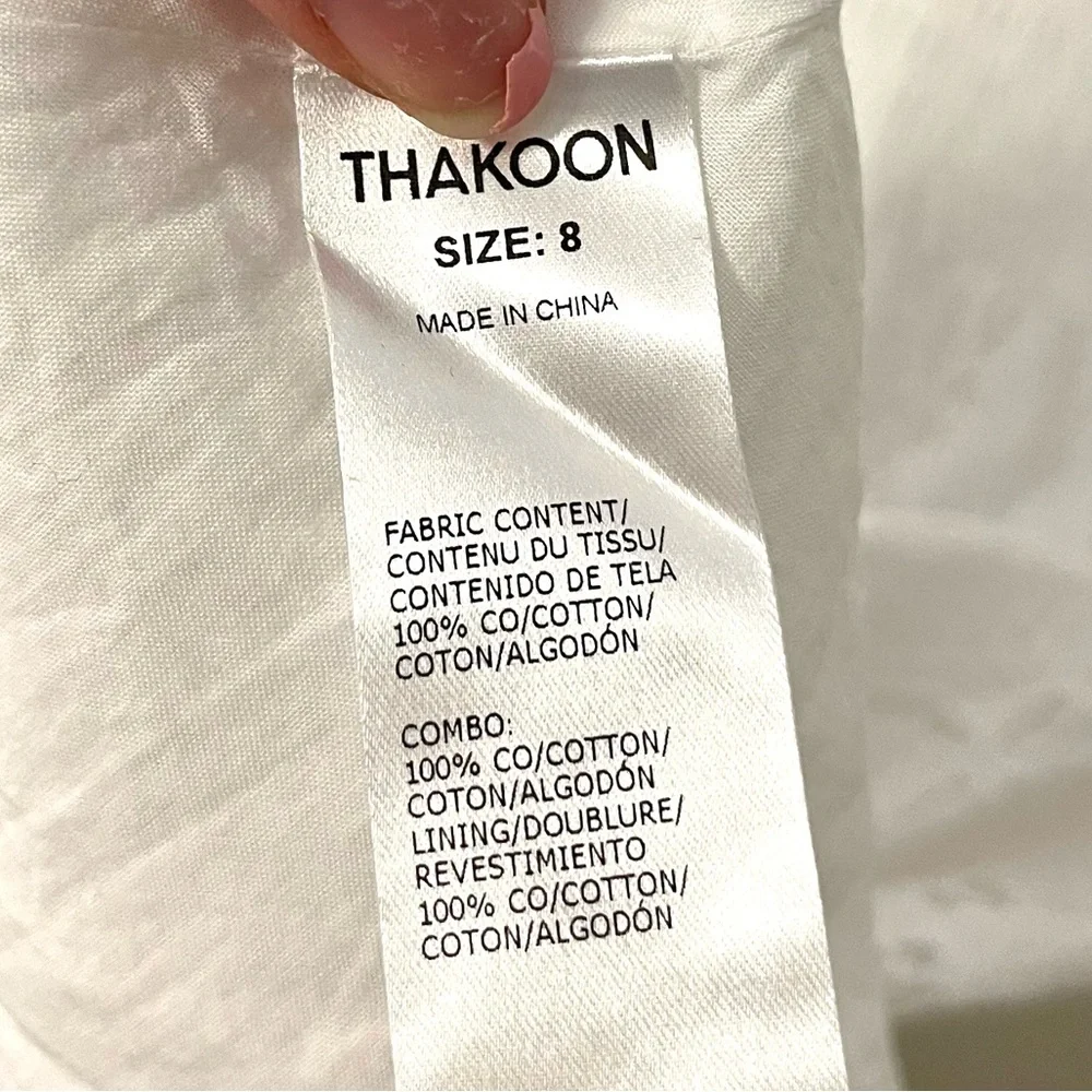 Thakoon Eyelet Trapeze Cotton Dress size 8